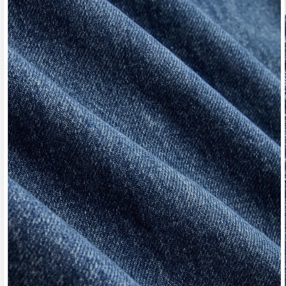 Commense Cross-Front Dark Blue Wide-Leg Jeans, size XL - Picture 6 of 9